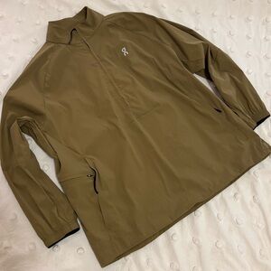 On Clouds All Day 1/2 Zip Jacket in Nutmeg | Women’s Windbreaker Spring Jacket